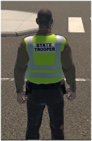 Texas State Trooper Officer and Custom Vest . - Police - FLMODS